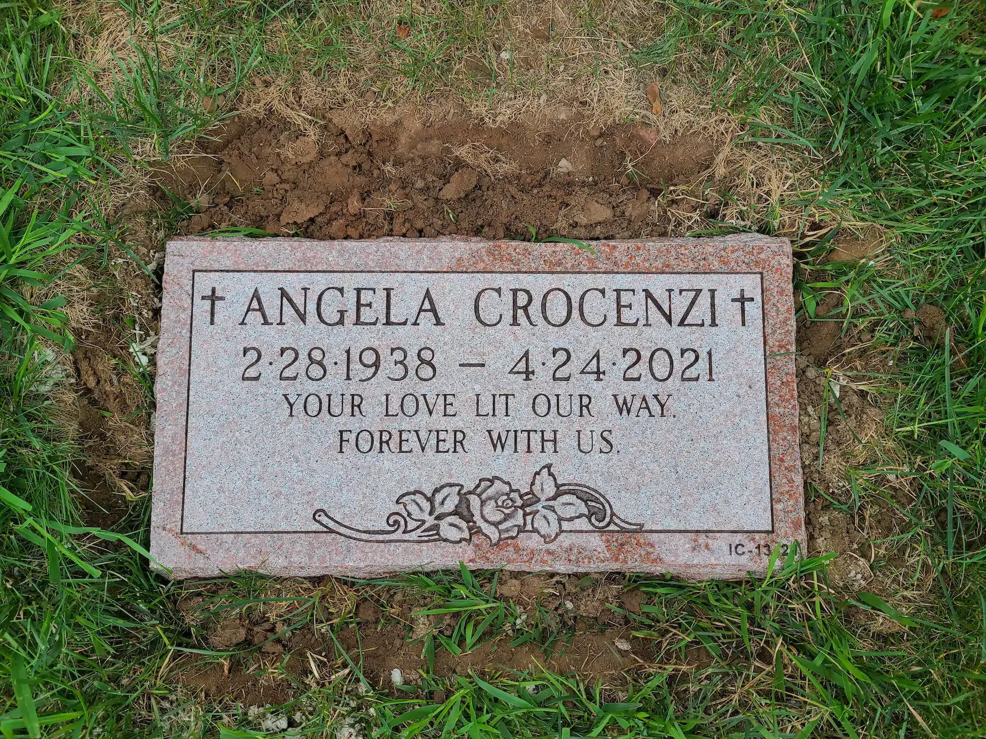 Granite Grave Marker hand-carved by Couple Marker Shop in NJ — image 1